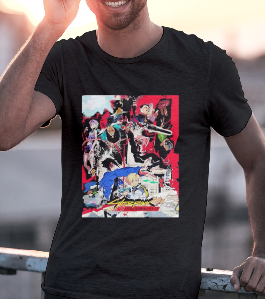 Cyberpunk Edgerunners 2 Only On Netflix October 20 2026 Anime Characters And Action Scenes T-Shirt
