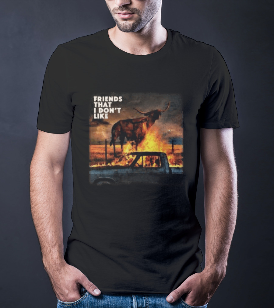 FRIENDS THAT I DON'T LIKE Dexter And The Moonrocks Store Fire Album T-Shirt