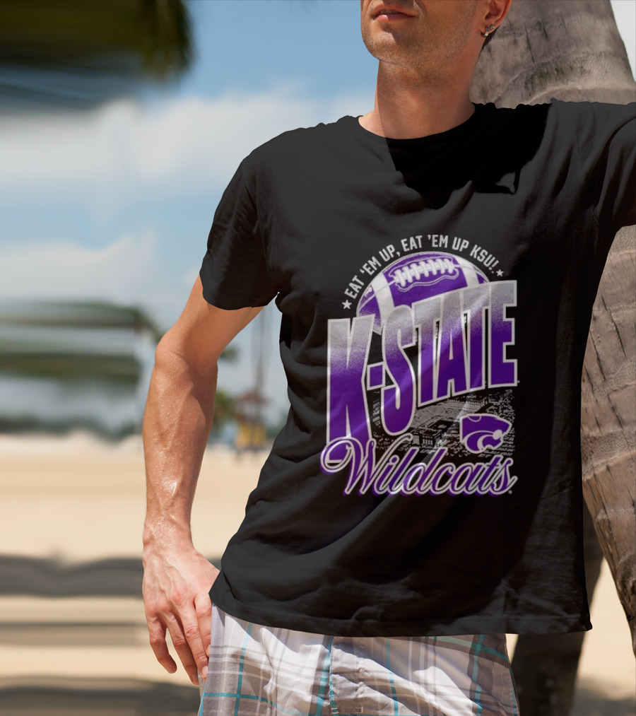 K State Wildcats Football Eat 'Em Up KSU T-Shirt