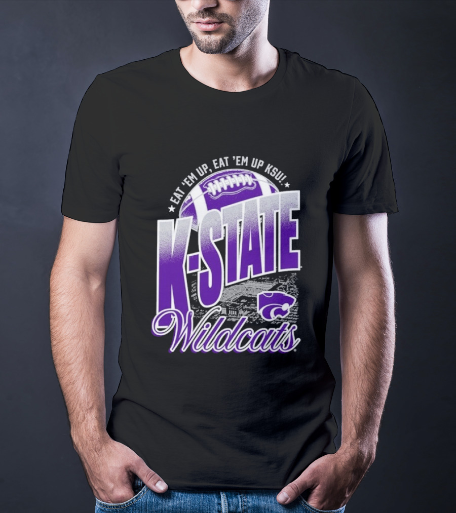 K State Wildcats Football Eat 'Em Up KSU T-Shirt