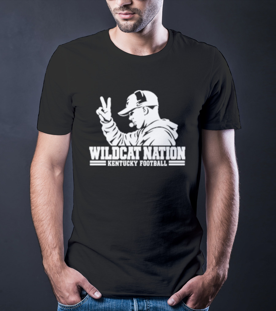 Wildcat Nation Kentucky Football Two Finger Coach T-Shirt