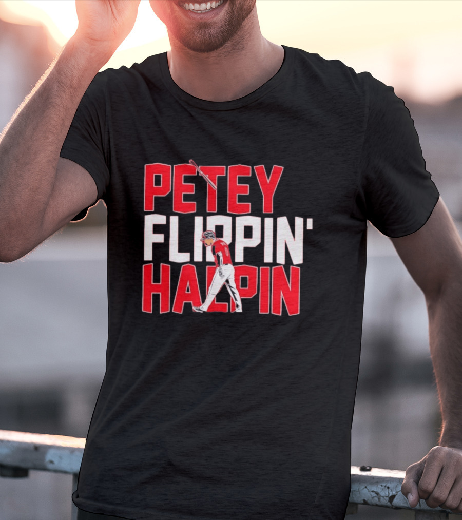 Petey Flippin' Halpin Baseball Cleveland Guardians T-Shirt
