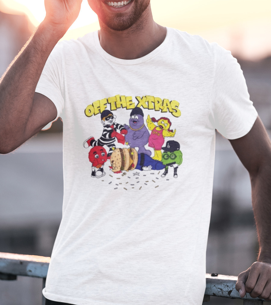 Geezy World Store Trappy Meal Off The Xtras Characters T-Shirt