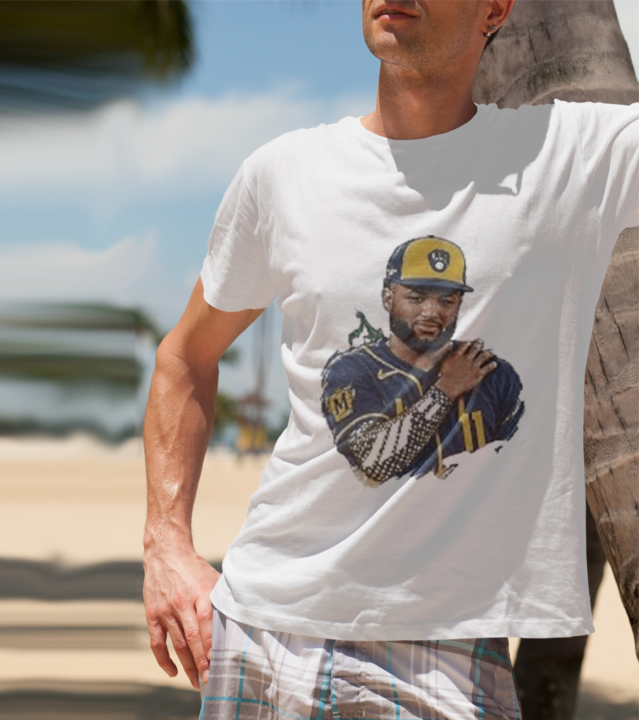 Milwaukee Brewers Jackson Chourio Praying Mantis NLCS 2026 Baseball T-Shirt