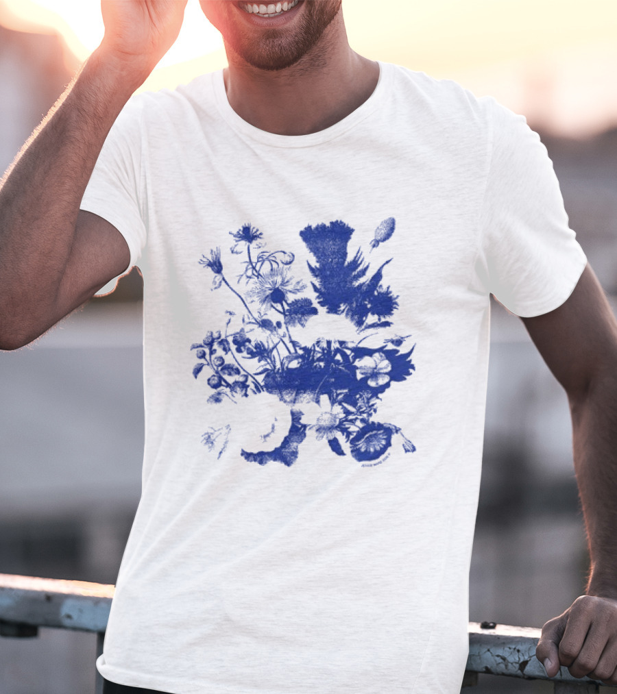 Jessie Ware Superbloom Longsleeve Blue Floral T-Shirt