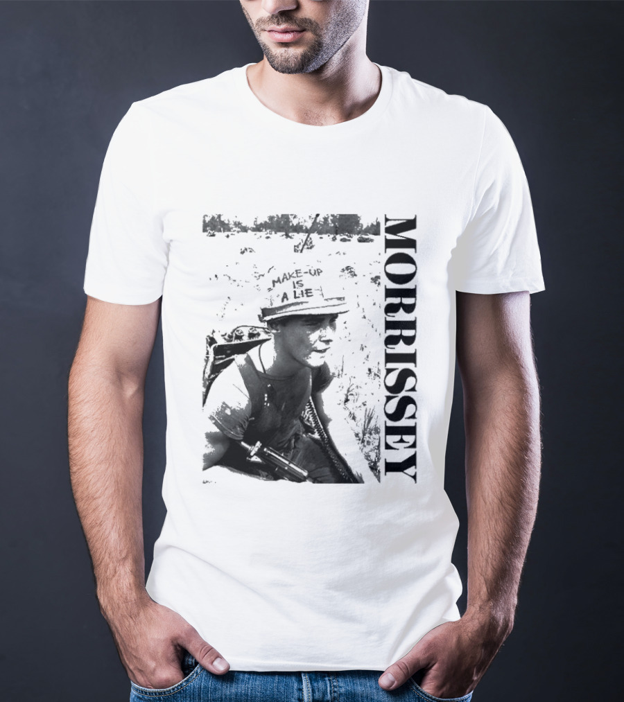Morrissey Make Up Is A Lie Combat 2026 Tour T-Shirt