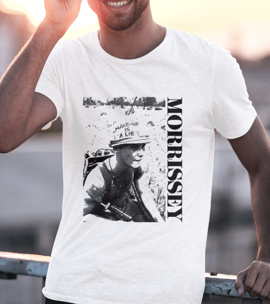 Morrissey Make Up Is A Lie Combat 2026 Tour T-Shirt