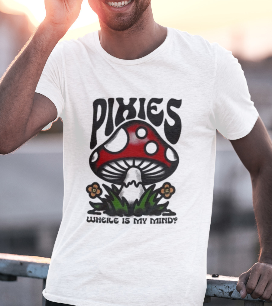 Pixies Where Is My Mind Mushroom T-Shirt