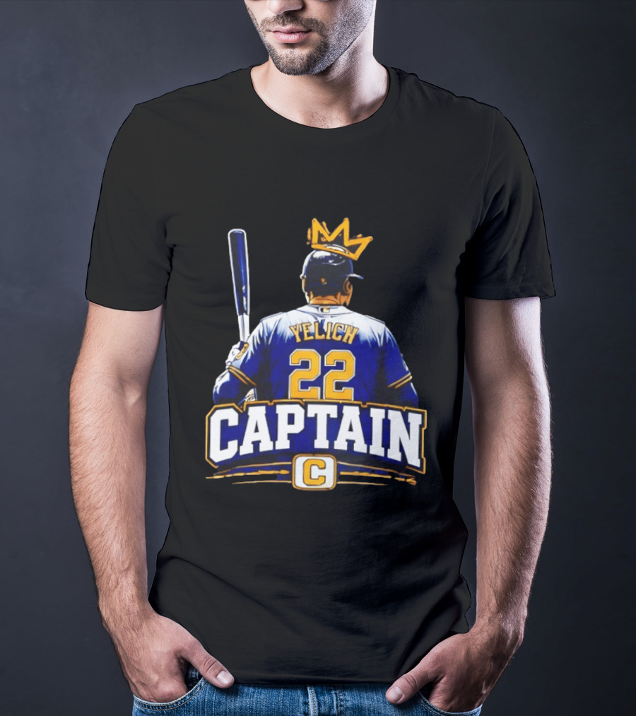 Yelich 22 Captain C Milwaukee Brewers NLCS 2026 T-Shirt