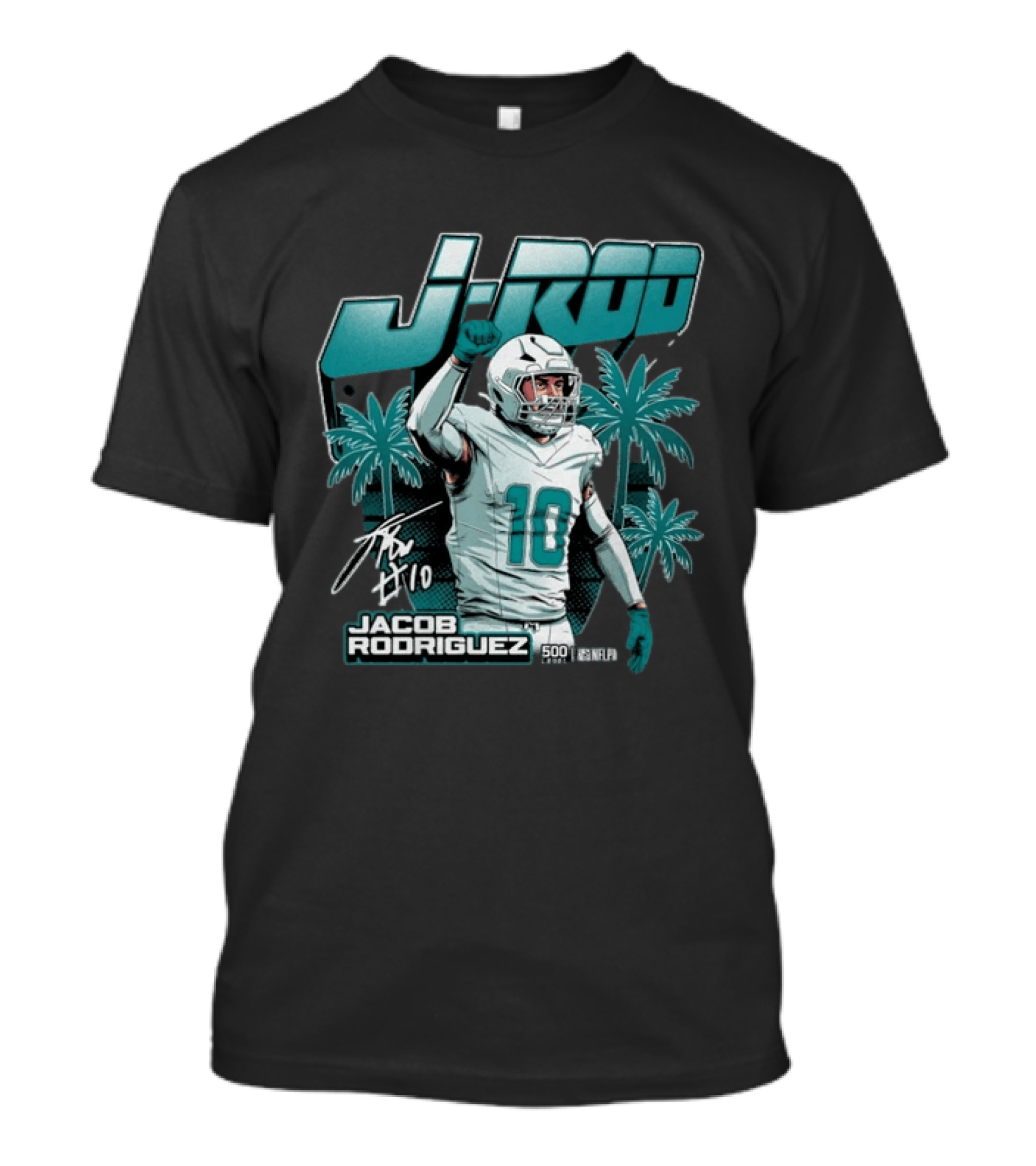 Jacob Rodriguez J Rod Miami Football 500 Wind T-Shirt