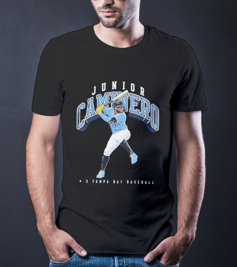 Junior Caminero Tampa Bay Baseball #9 T-Shirt