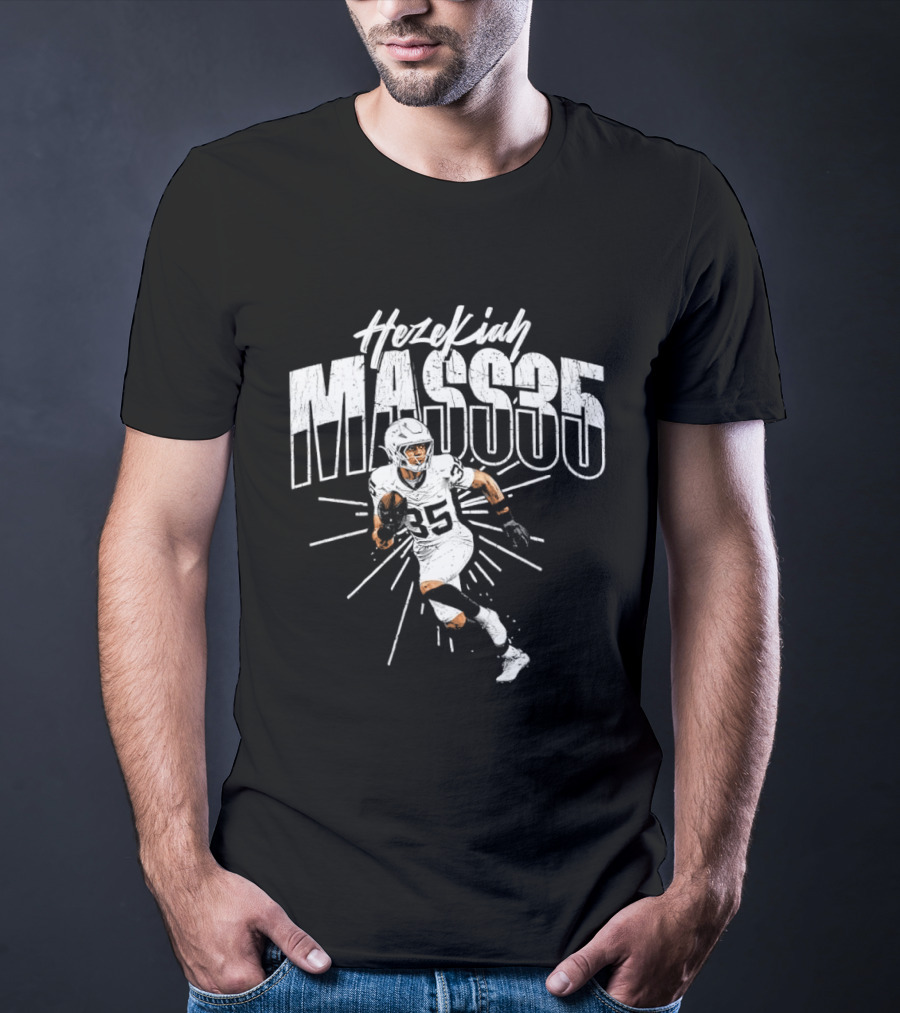 Hezekiah Mass35 Football Player Las Vegas Raiders T-Shirt