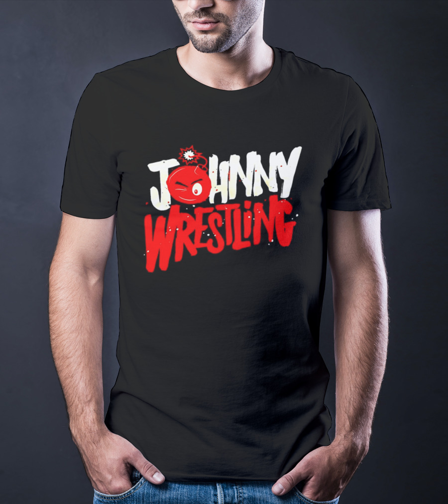 Johnny Wrestling Boom WWE Winking Bomb T-Shirt