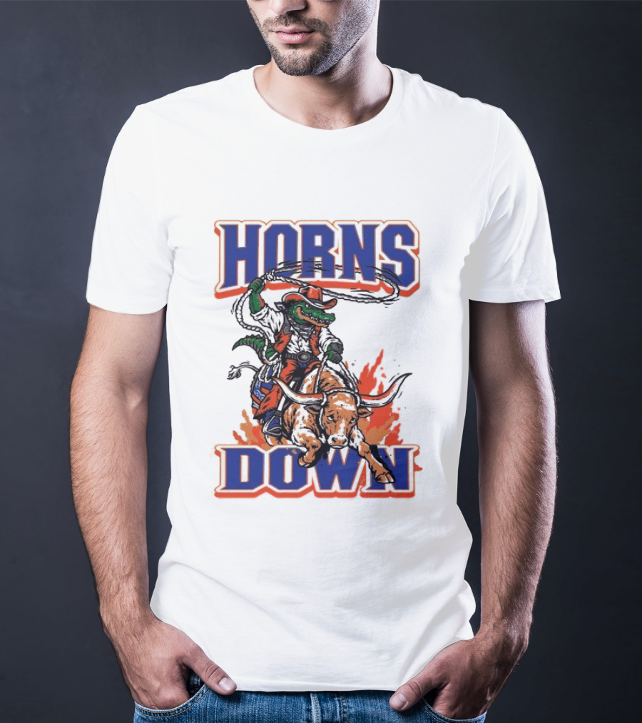 Florida Gators Horns Down Texas Longhorns Rodeo Rivalry T-Shirt