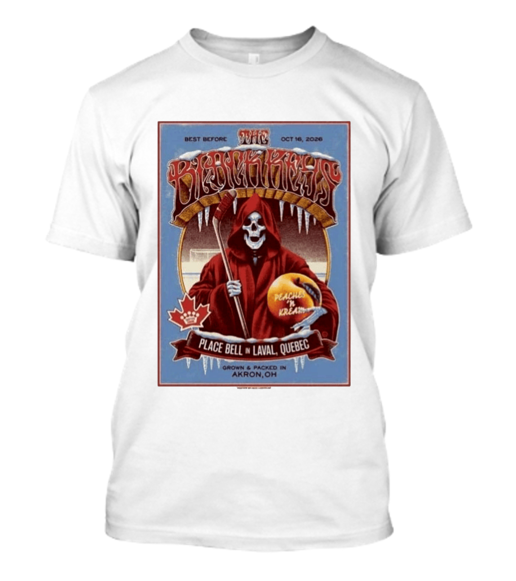 The Black Keys Place Bell Laval Quebec 2026 Max Looffler Peaches N Kream World Tour October 16 2026 T-Shirt