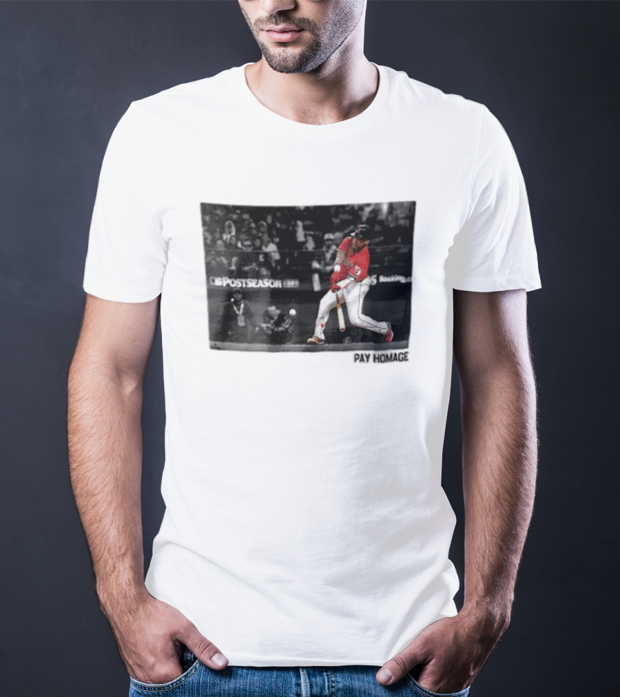 Cleveland Baseball Pay Homage Postseason Action T-Shirt