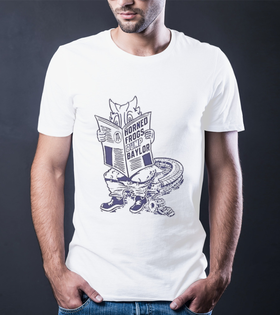 TCU Horned Frogs Dumped Baylor Newspaper Frog T-Shirt