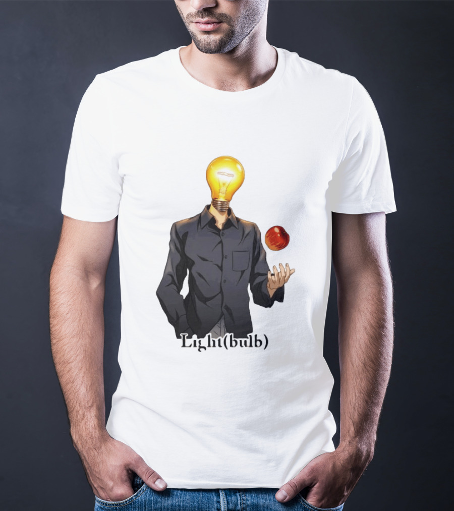 Yagami Raito Lightbulb Apple Interaction T-Shirt