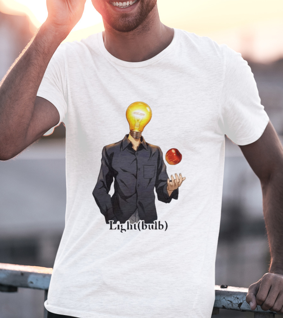 Yagami Raito Lightbulb Apple Interaction T-Shirt