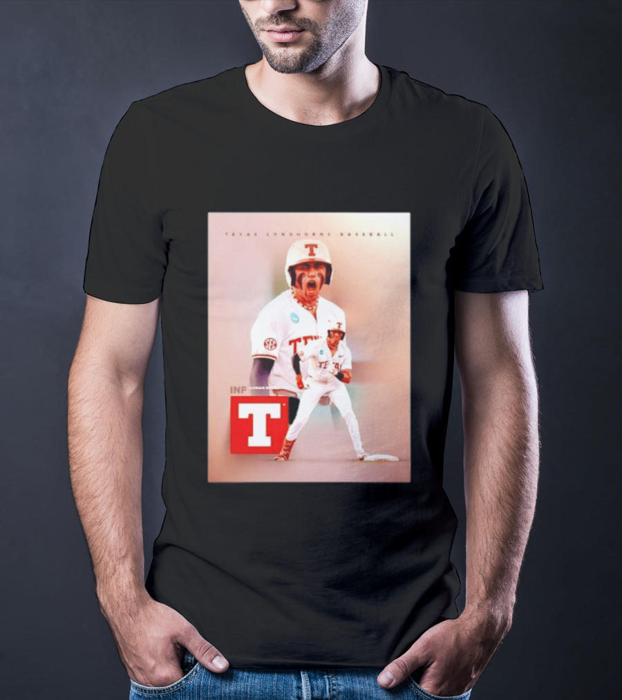 Adrian Rodriguez INF Texas Longhorns Baseball Team T-Shirt