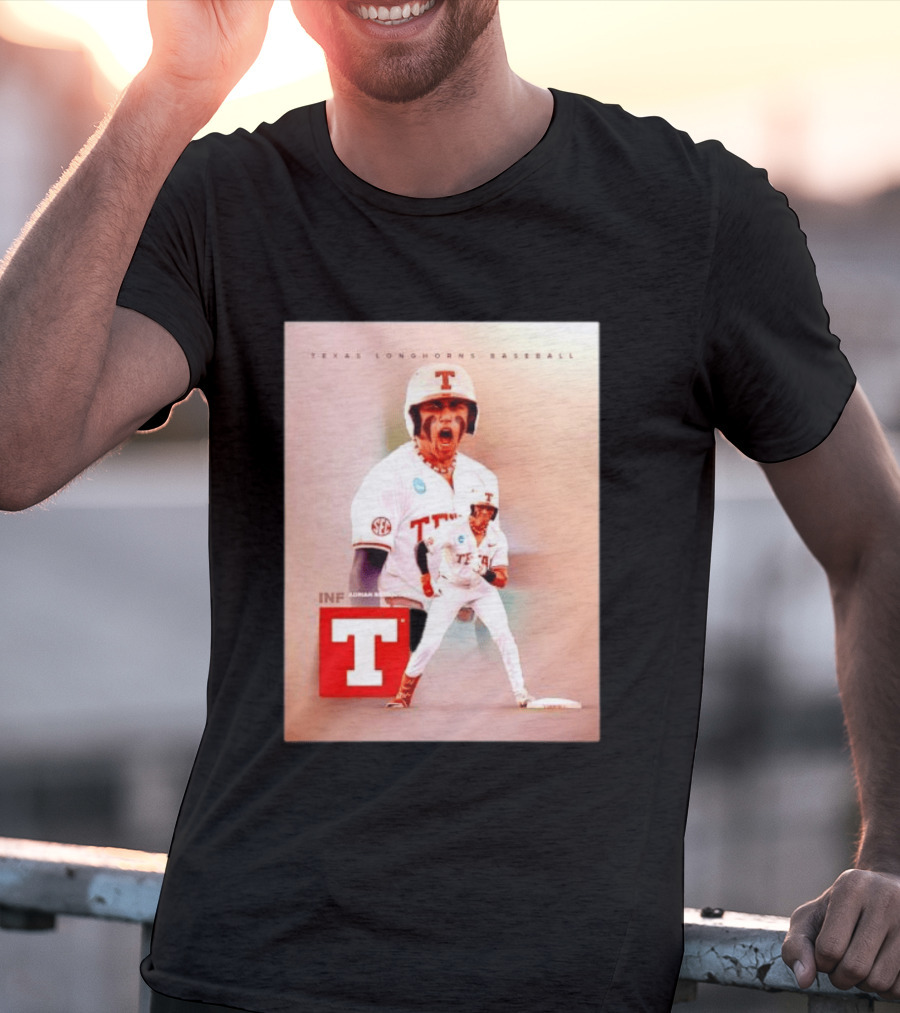 Adrian Rodriguez INF Texas Longhorns Baseball Team T-Shirt