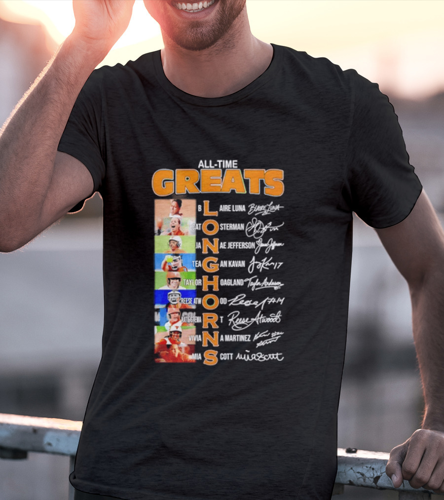All Time Greats Blaire Luna Cat Osterman Janae Jefferson Tea Gan Kavan Taylor Hoagland Reese Atwood Viviana Martinez Mia Scott Longhorns T-Shirt