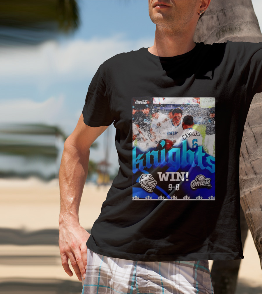 Knights Win 9 8 Against Comets Baseball Celebration T-Shirt