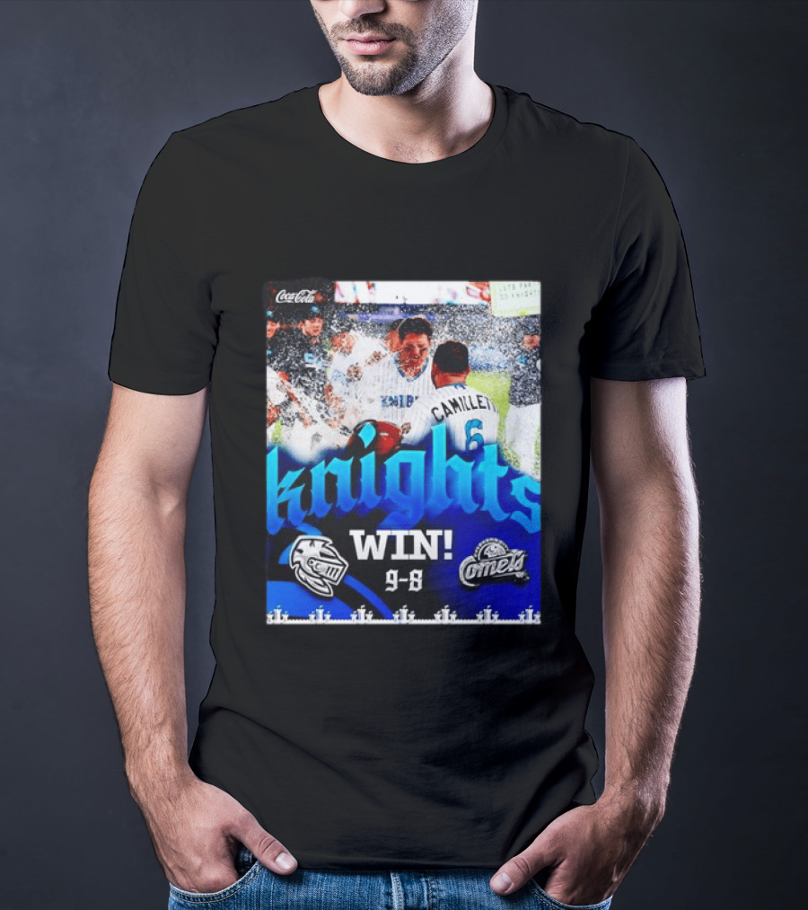 Knights Win 9 8 Against Comets Baseball Celebration T-Shirt