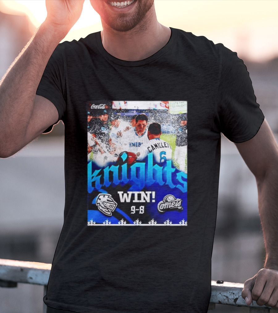 Knights Win 9 8 Against Comets Baseball Celebration T-Shirt