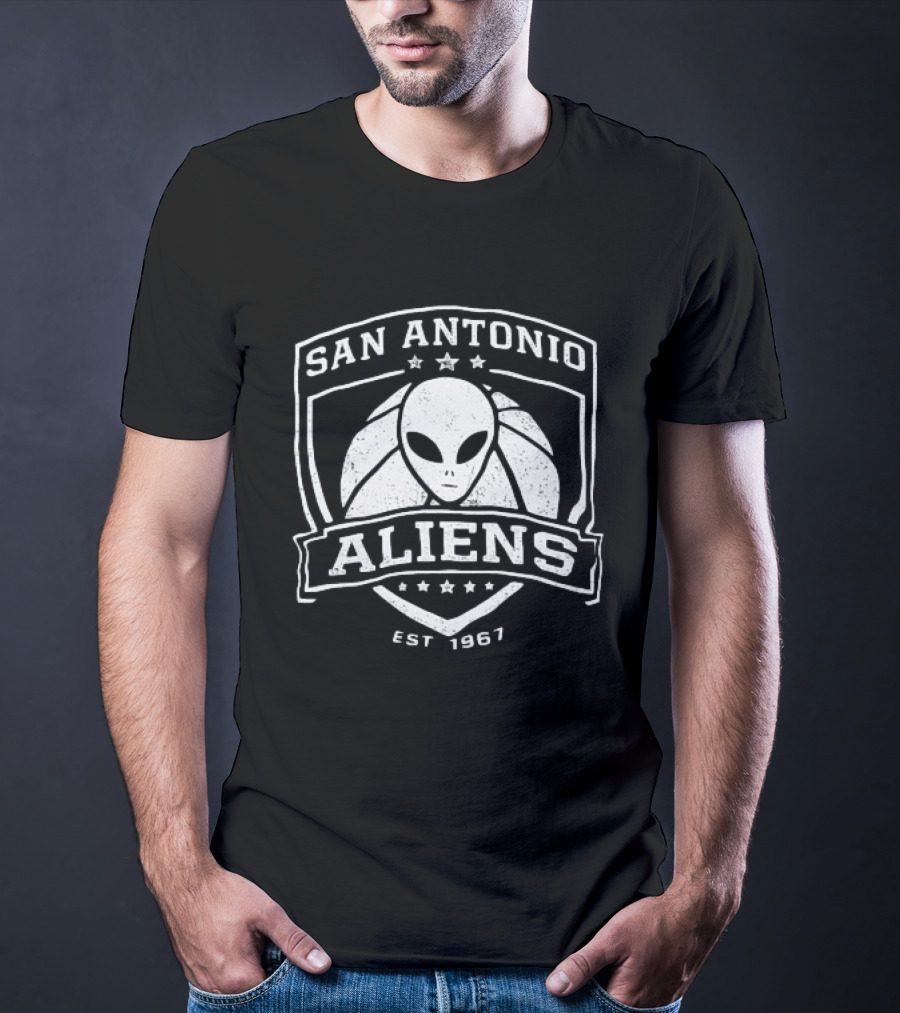 San Antonio Aliens Est. 1967 Basketball Alien T-Shirt
