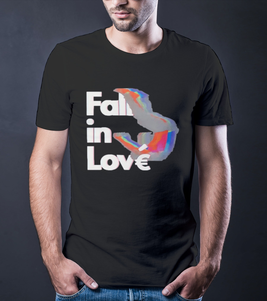 Fall In Love Rainbow Abstract T-Shirt