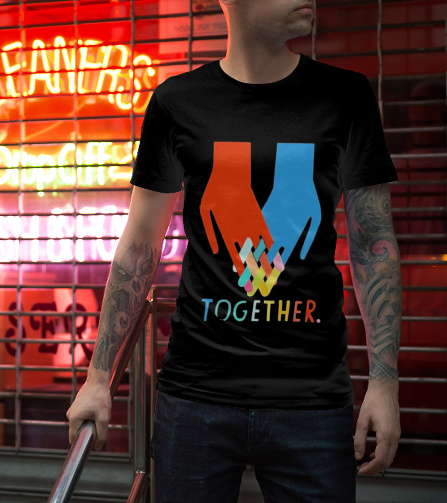 Interlocking Hands Unity Concept Together T-Shirt