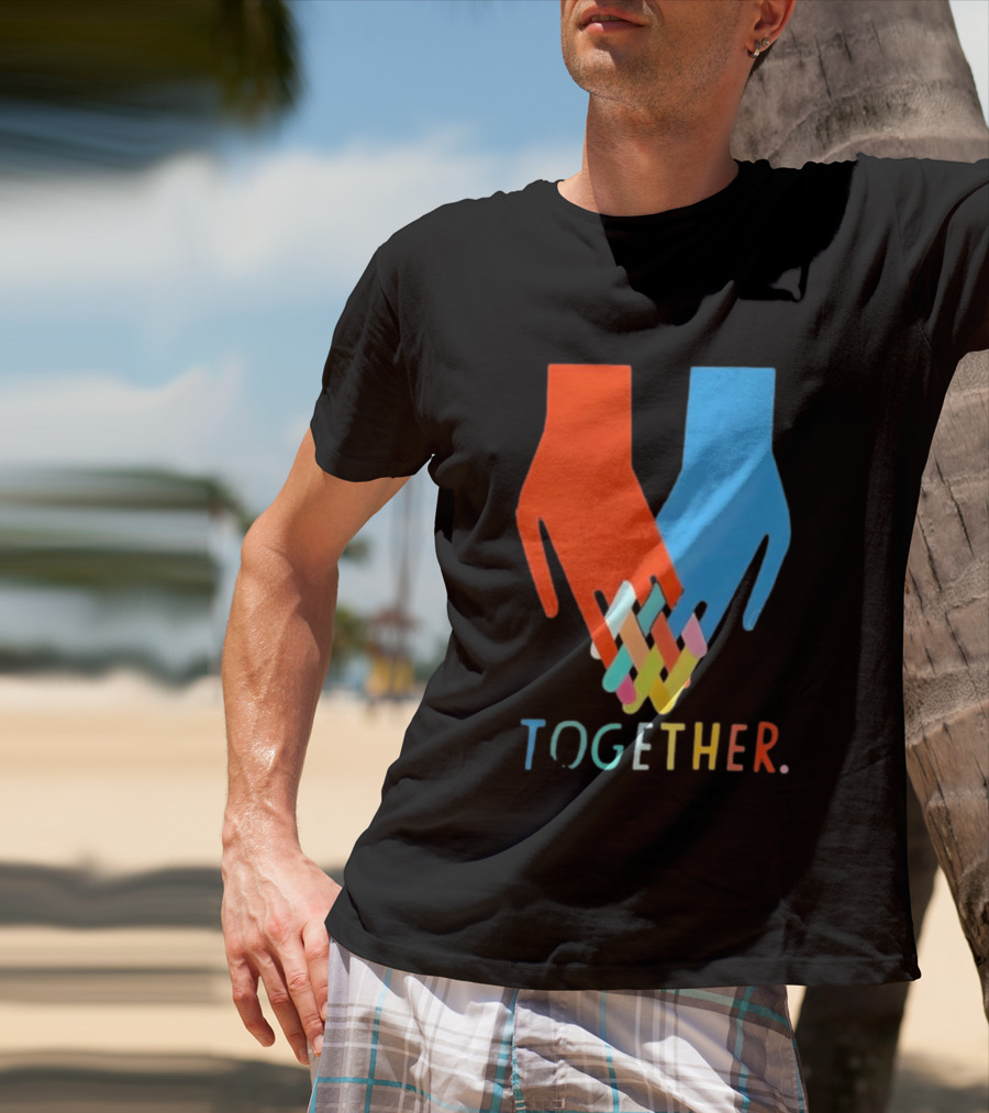 Interlocking Hands Unity Concept Together T-Shirt