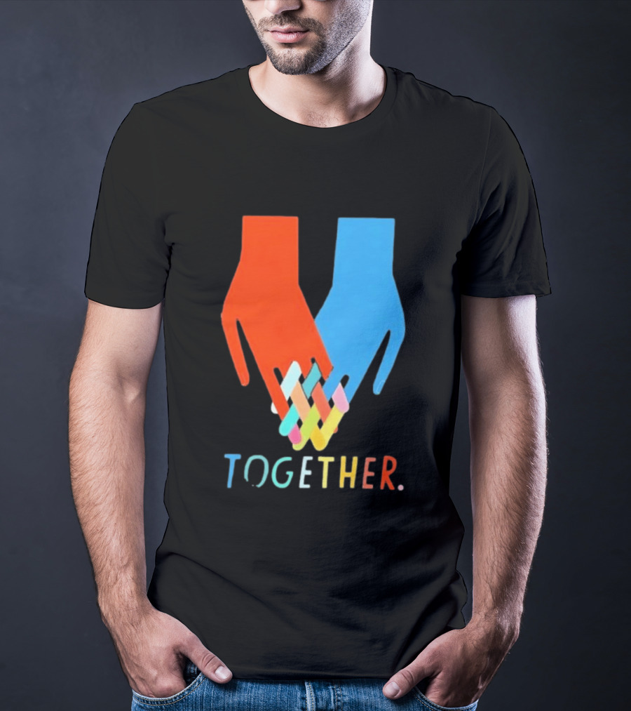 Interlocking Hands Unity Concept Together T-Shirt