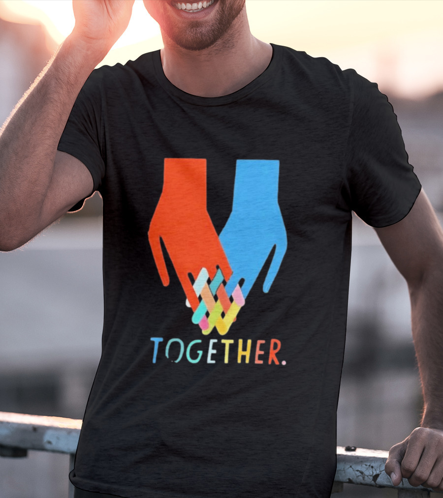 Interlocking Hands Unity Concept Together T-Shirt