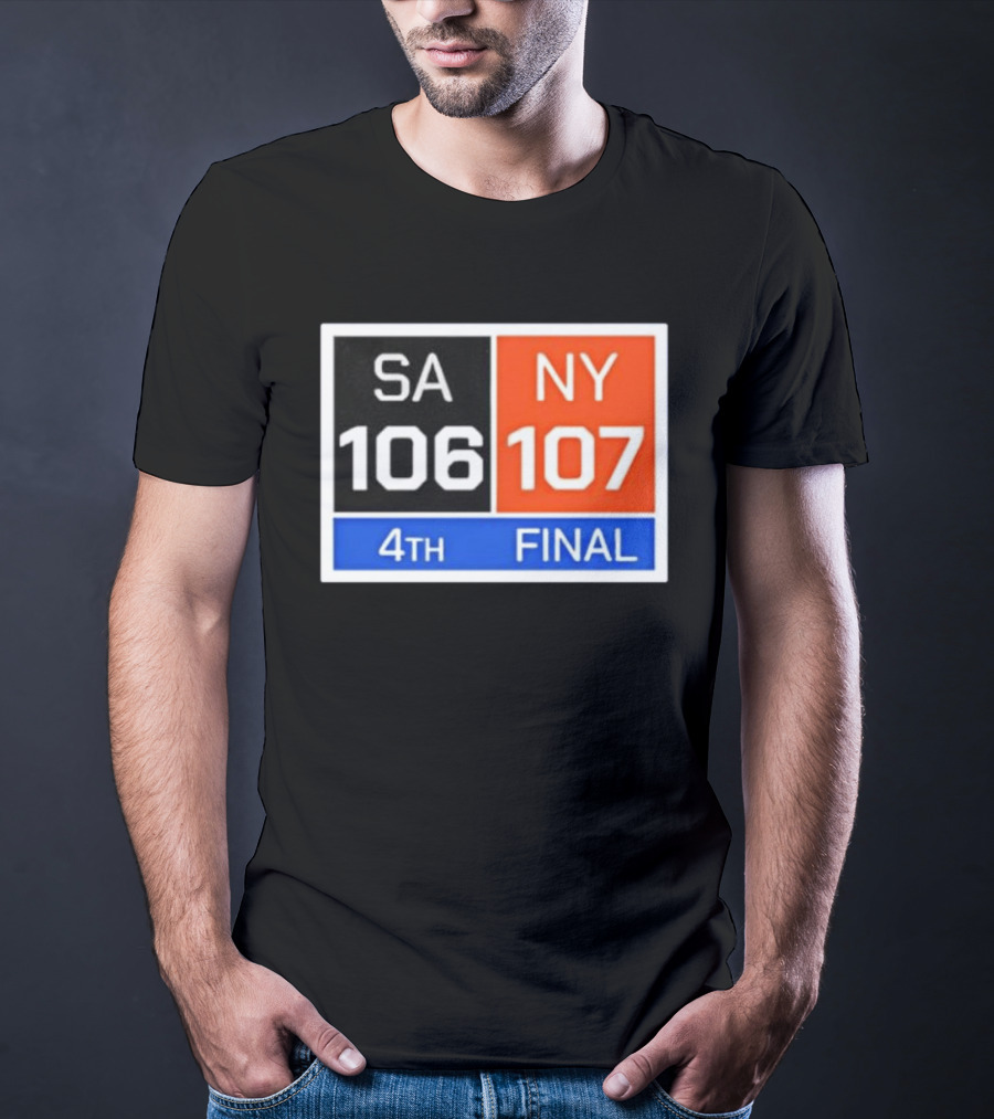 New York 107 Vs SA 106 4th Final Historic Comeback Victory T-Shirt
