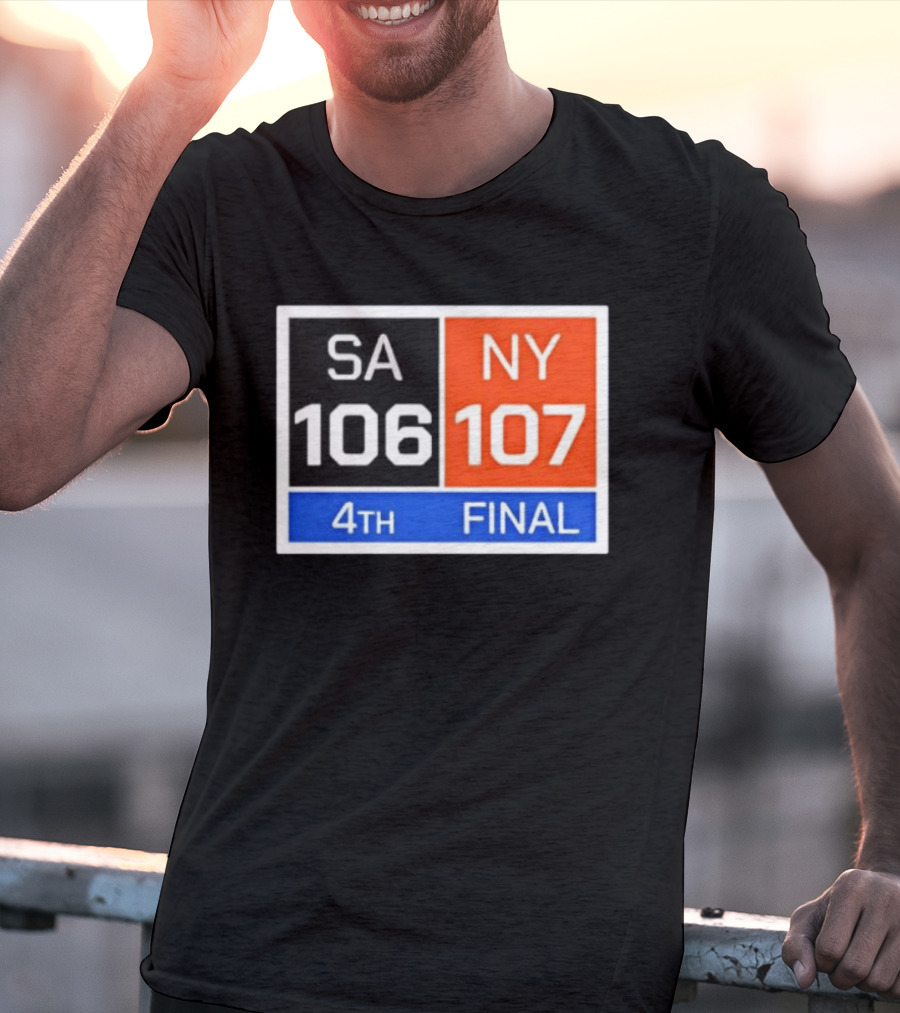 New York 107 Vs SA 106 4th Final Historic Comeback Victory T-Shirt