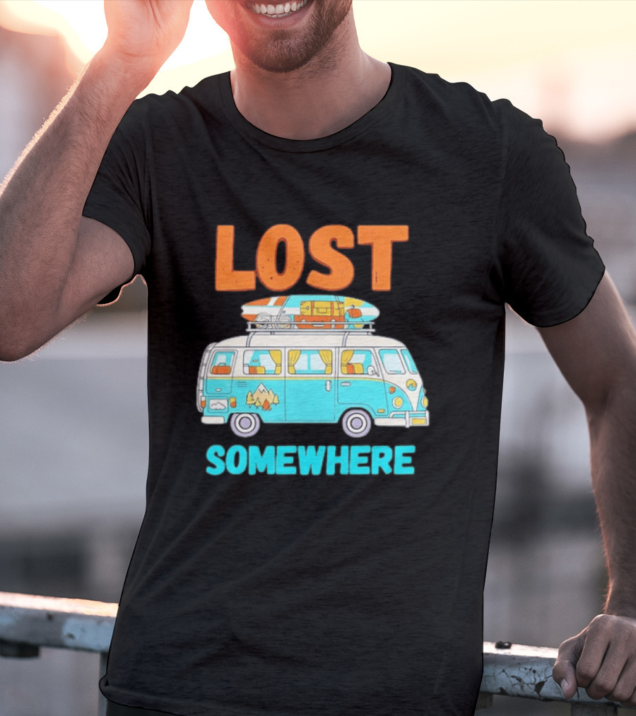 Lost Somewhere Camper Van Adventure T-Shirt
