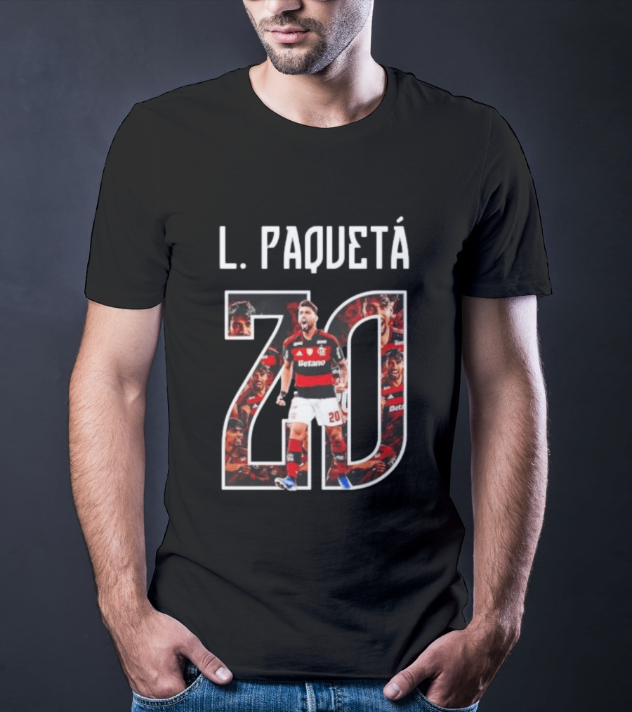L. Paquetá 70 CR Flamengo Football Fan Collection T-Shirt