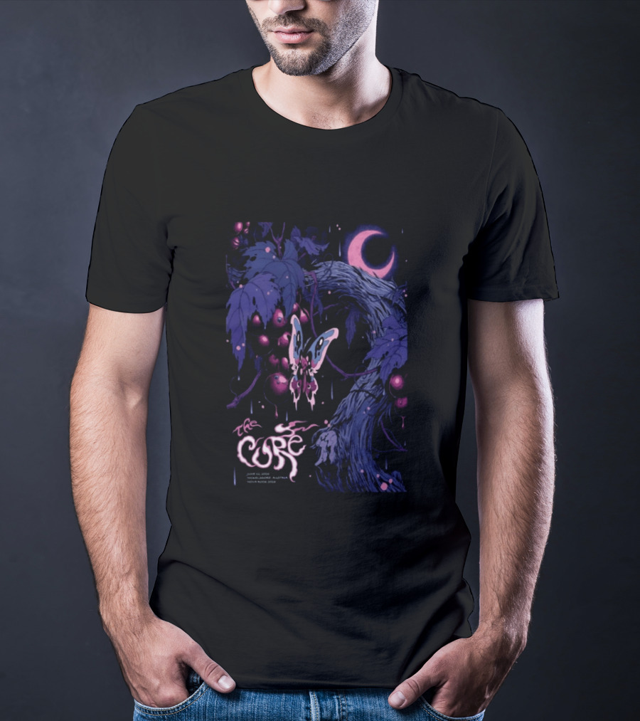 The Cure June 12 2026 Nickelsdorf Austria Psychedelic Butterfly Moon T-Shirt