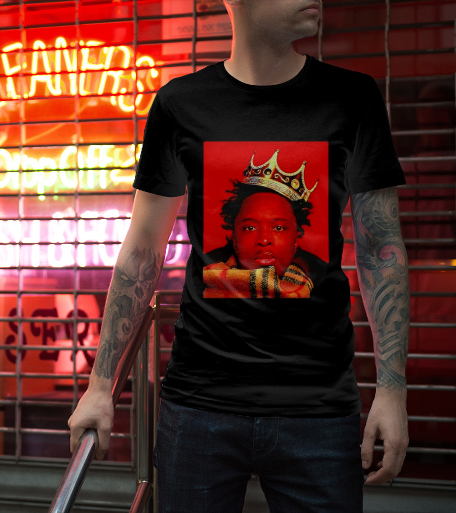 Notorious B.I.G. King Of New York Crowned Burberry Scarf T-Shirt