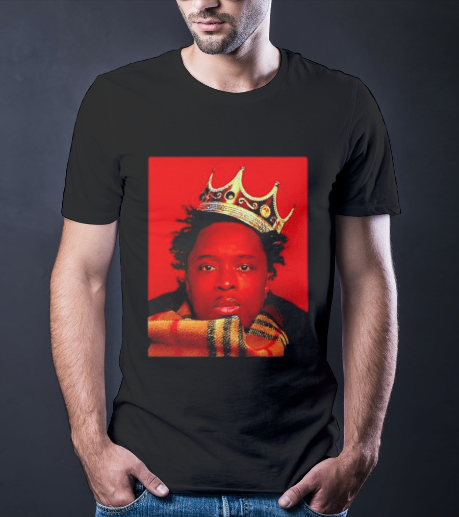 Notorious B.I.G. King Of New York Crowned Burberry Scarf T-Shirt
