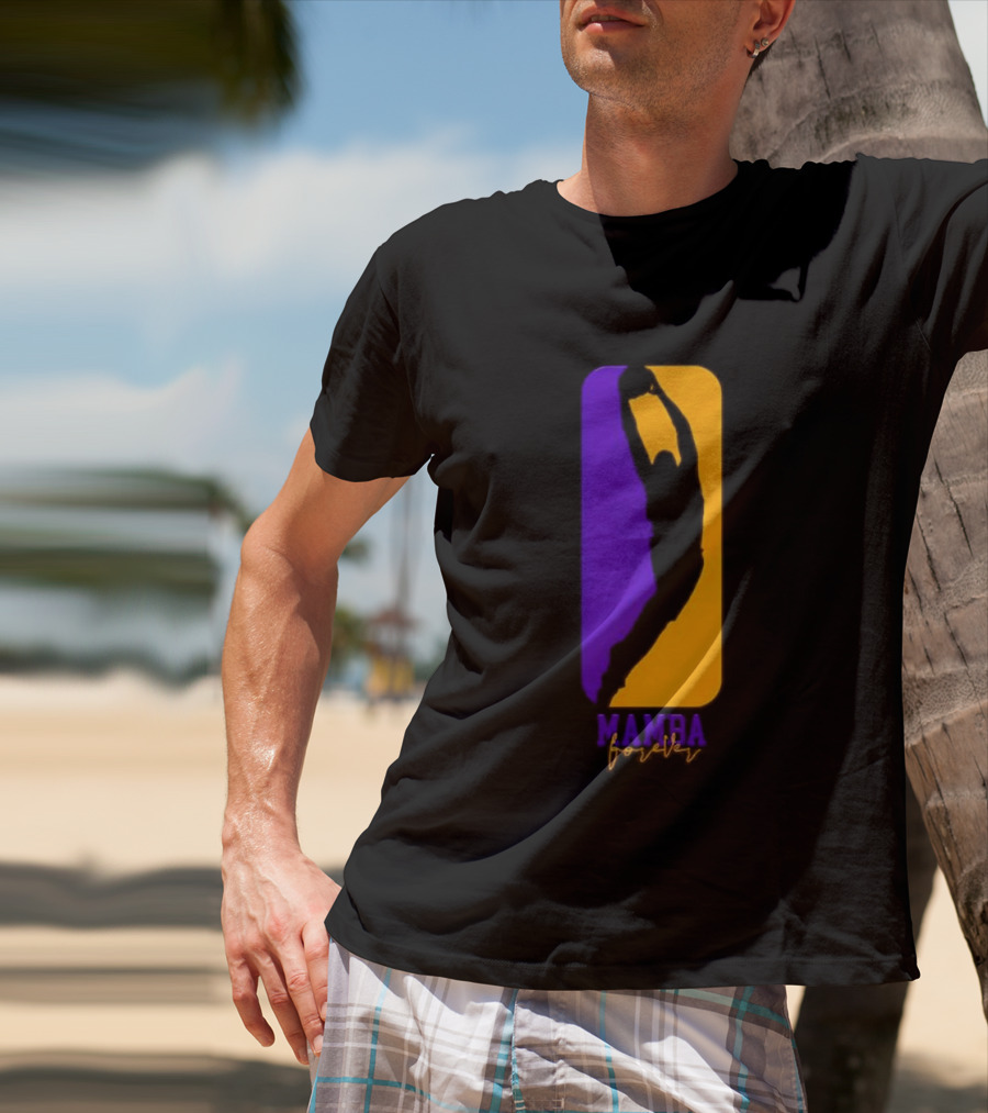 Mamba Forever Purple Gold Basketball Legend T-Shirt