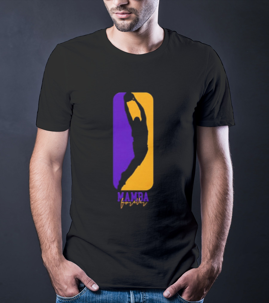 Mamba Forever Purple Gold Basketball Legend T-Shirt