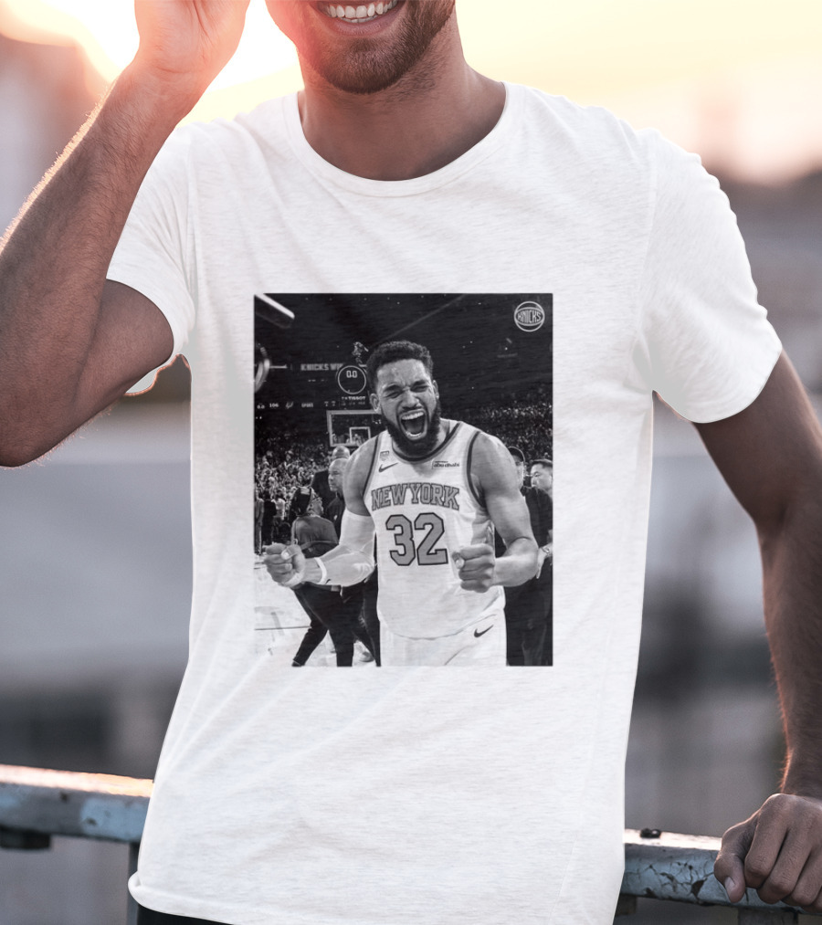 Knicks Nation Loud And Proud New York Basketball Karl Anthony Towns Celebration T-Shirt