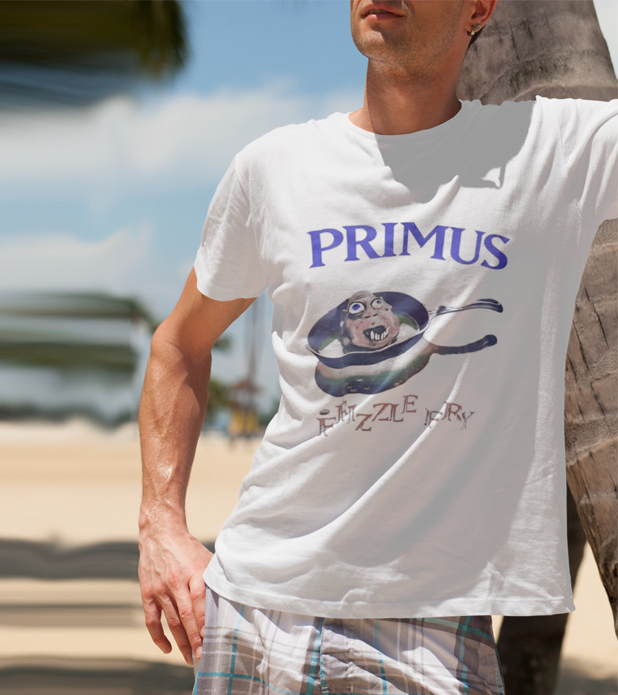 PRIMUS Frizzle Fry Album Art Pan With Face T-Shirt