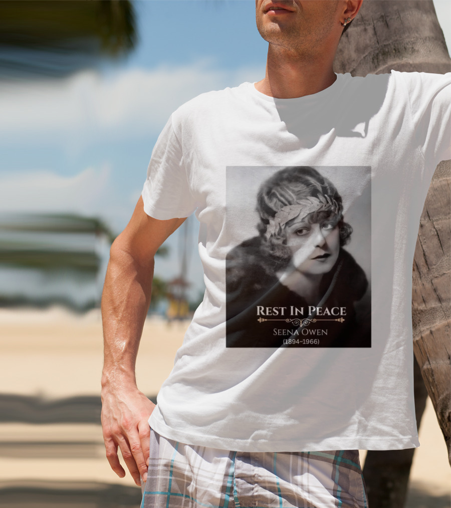 Rest In Peace Seena Owen 1894 1966 Memorial Tribute Vintage Photography T-Shirt