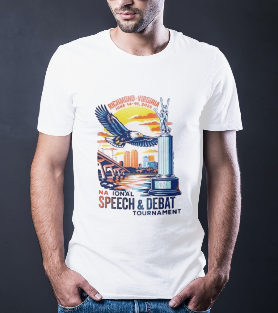 Richmond Virginia National Speech And Debate Tournament June 14 19 2026 Eagle Bridge Statue T-Shirt