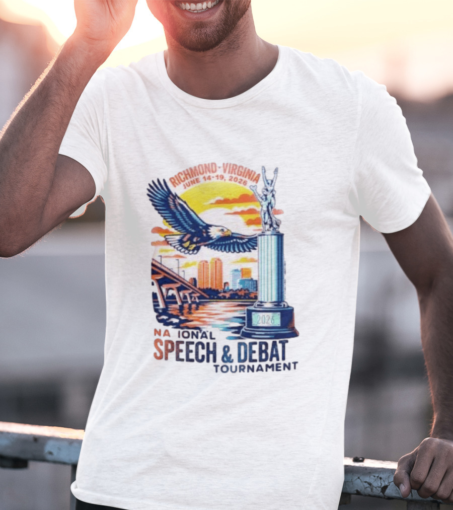 Richmond Virginia National Speech And Debate Tournament June 14 19 2026 Eagle Bridge Statue T-Shirt