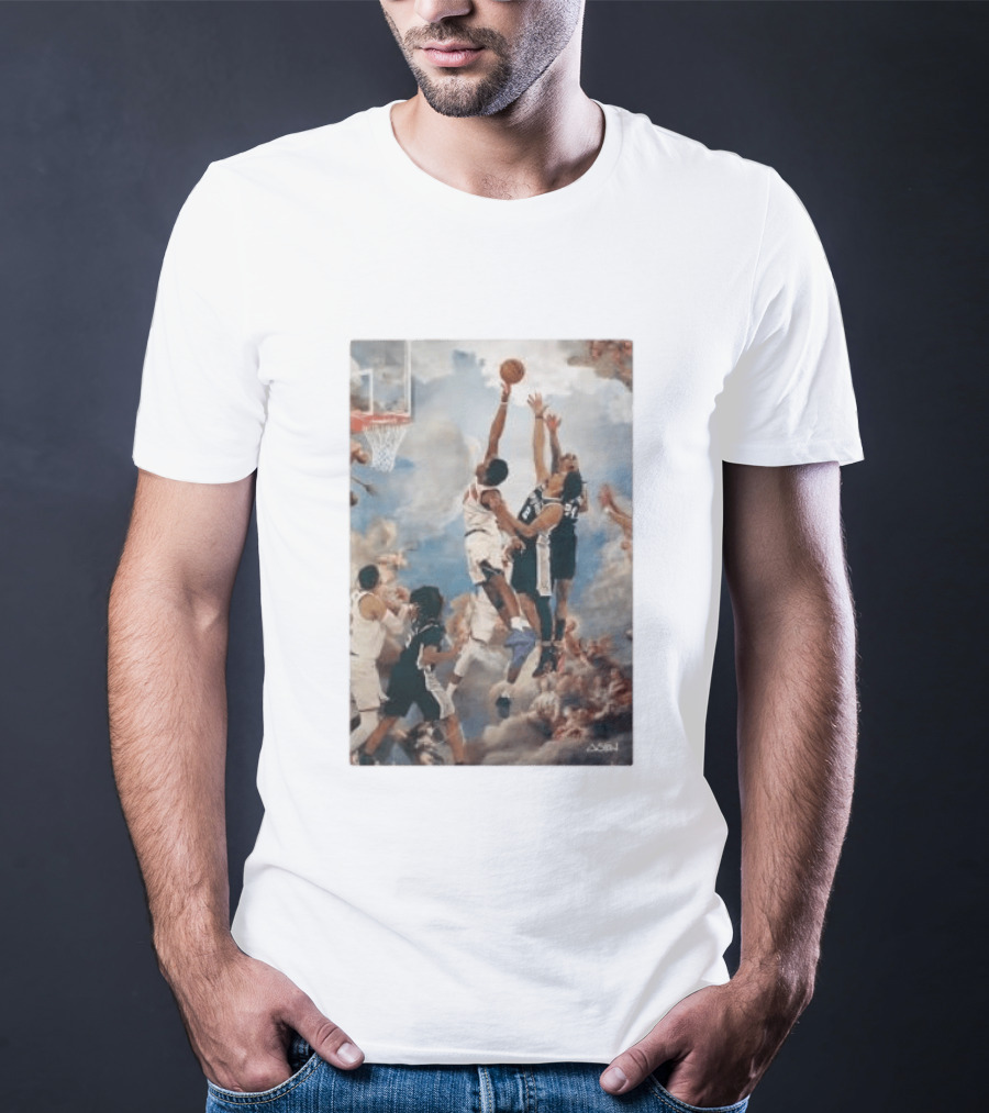 OG Anunoby Slam Dunk Basketball Masterpiece With Cloud T-Shirt